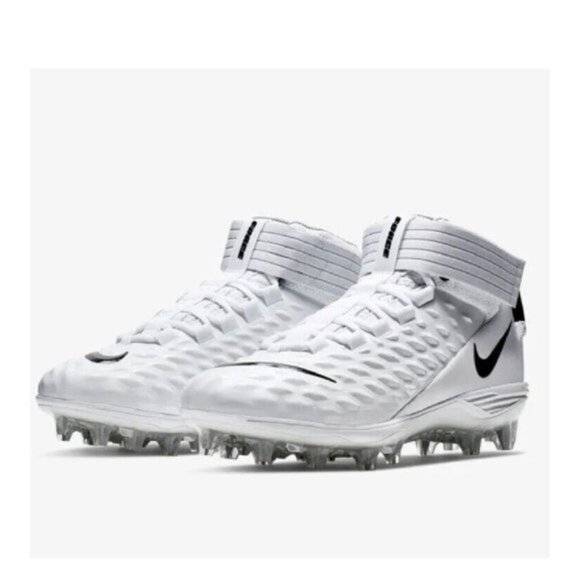 Nike Force Savage Pro 2 Mid Football Cleats White Black Men AH4000-100 NEW main image 6